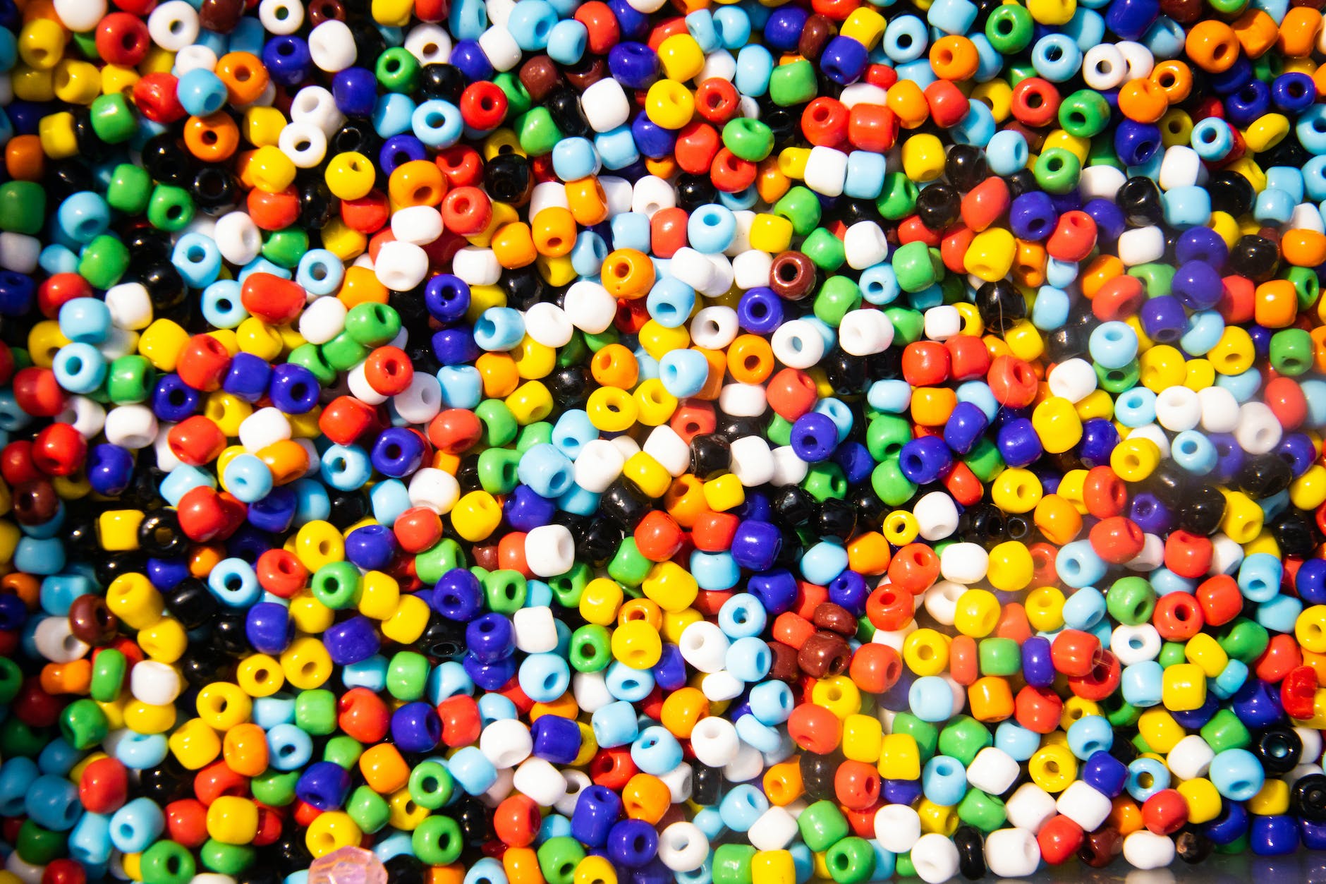 assorted color beads